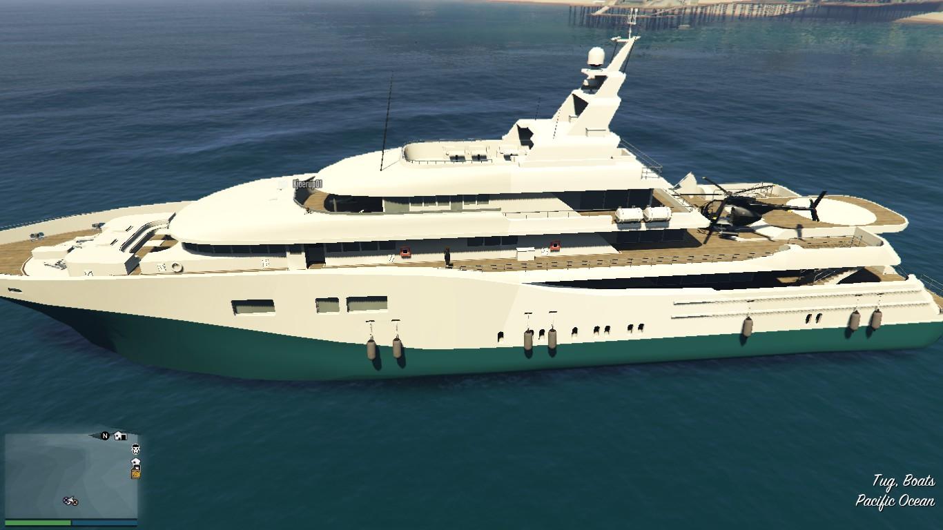 gta 5 drivable yacht mod