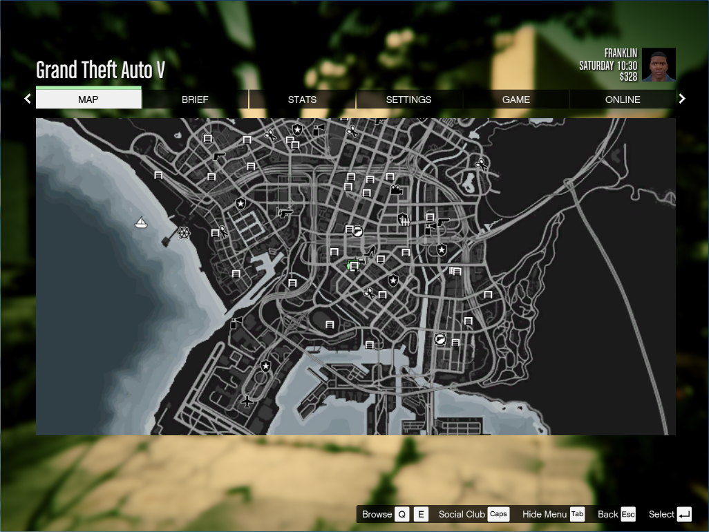 GTA 5 Map Los Santos - The map of Grand Theft Auto V
