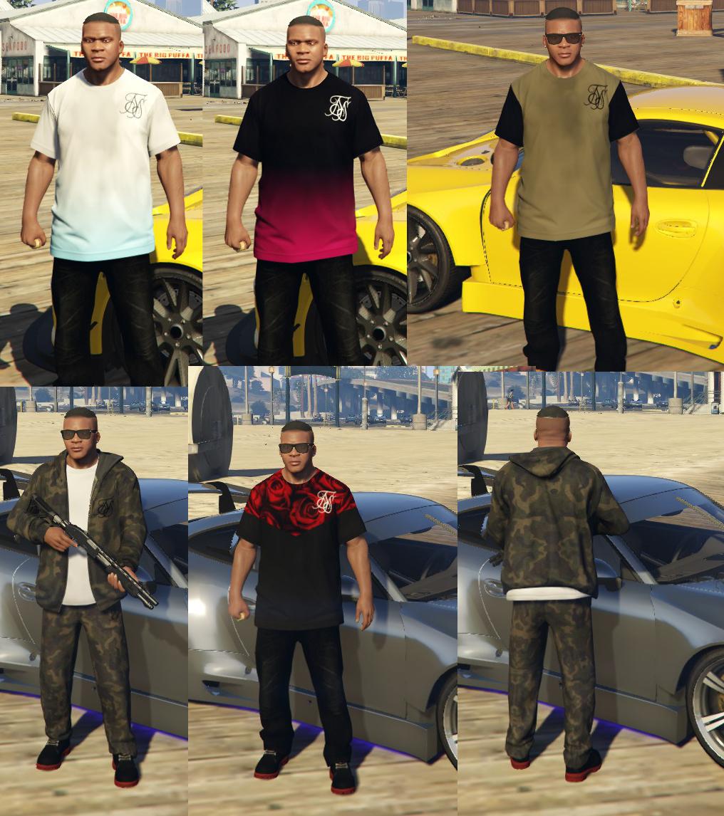 [F] SikSilk Tees, Camo Hoodie, Camo Joggers - GTA5-Mods.com