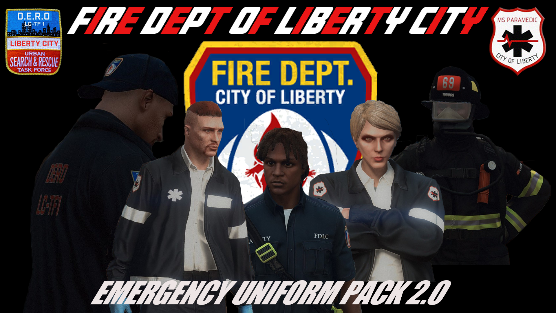 Fire Dept of Liberty City EUP Pack V 3.0 (S&R 1.5) - GTA5-Mods.com