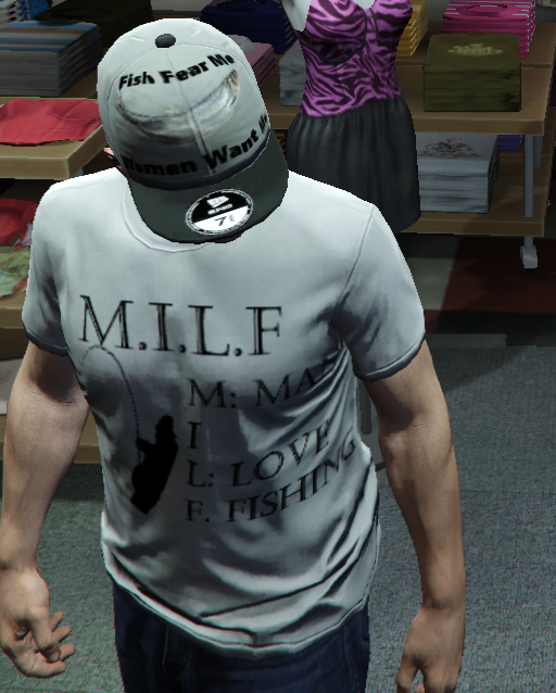 Fish Fear Me, Women Want Me Cap/Hat and Man I Love Fishing Shirt for MP  Male 