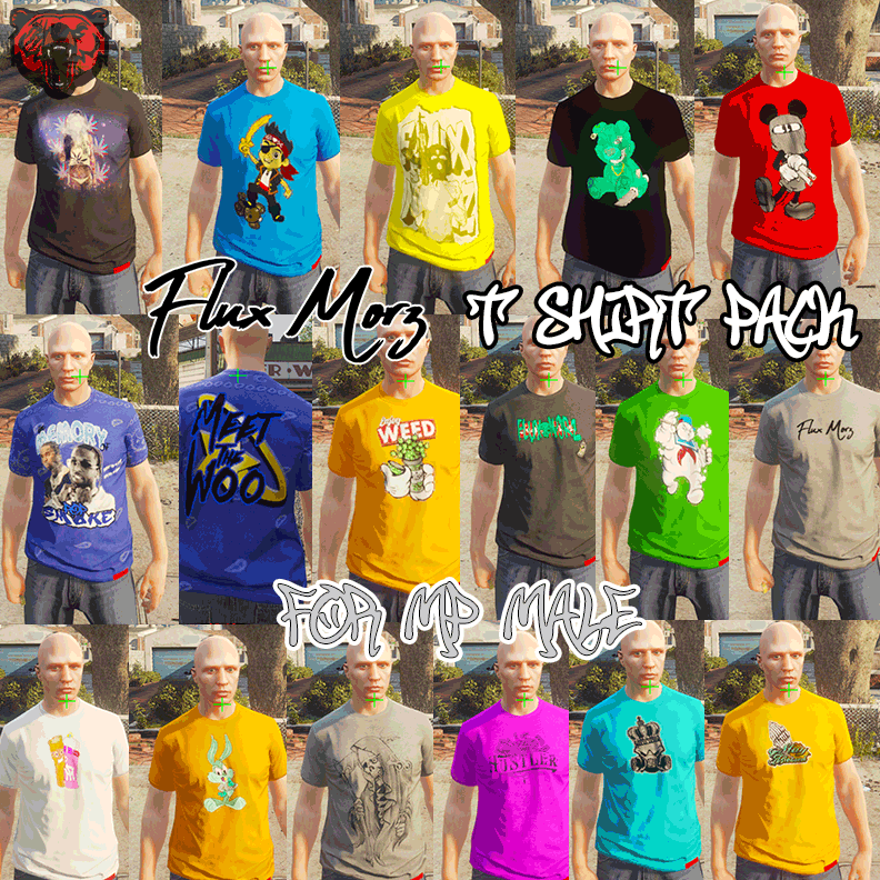 Flux Morz T Shirt Pack for MP Male - GTA5-Mods.com