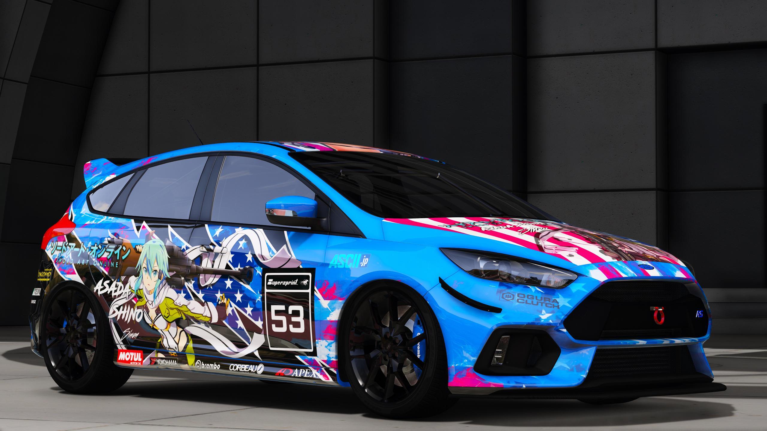 Ford Focus Asada Shino Sword Art Online itasha - GTA5-Mods.com