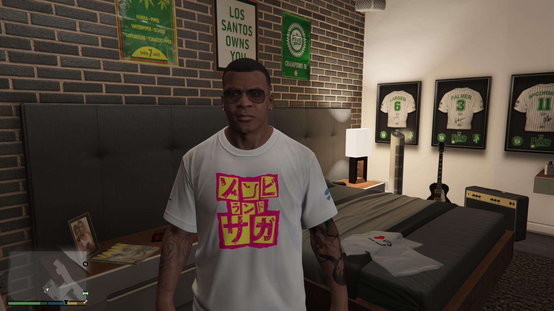 Franklin Anime T-shirt (Zombie Land Saga) - GTA5-Mods.com