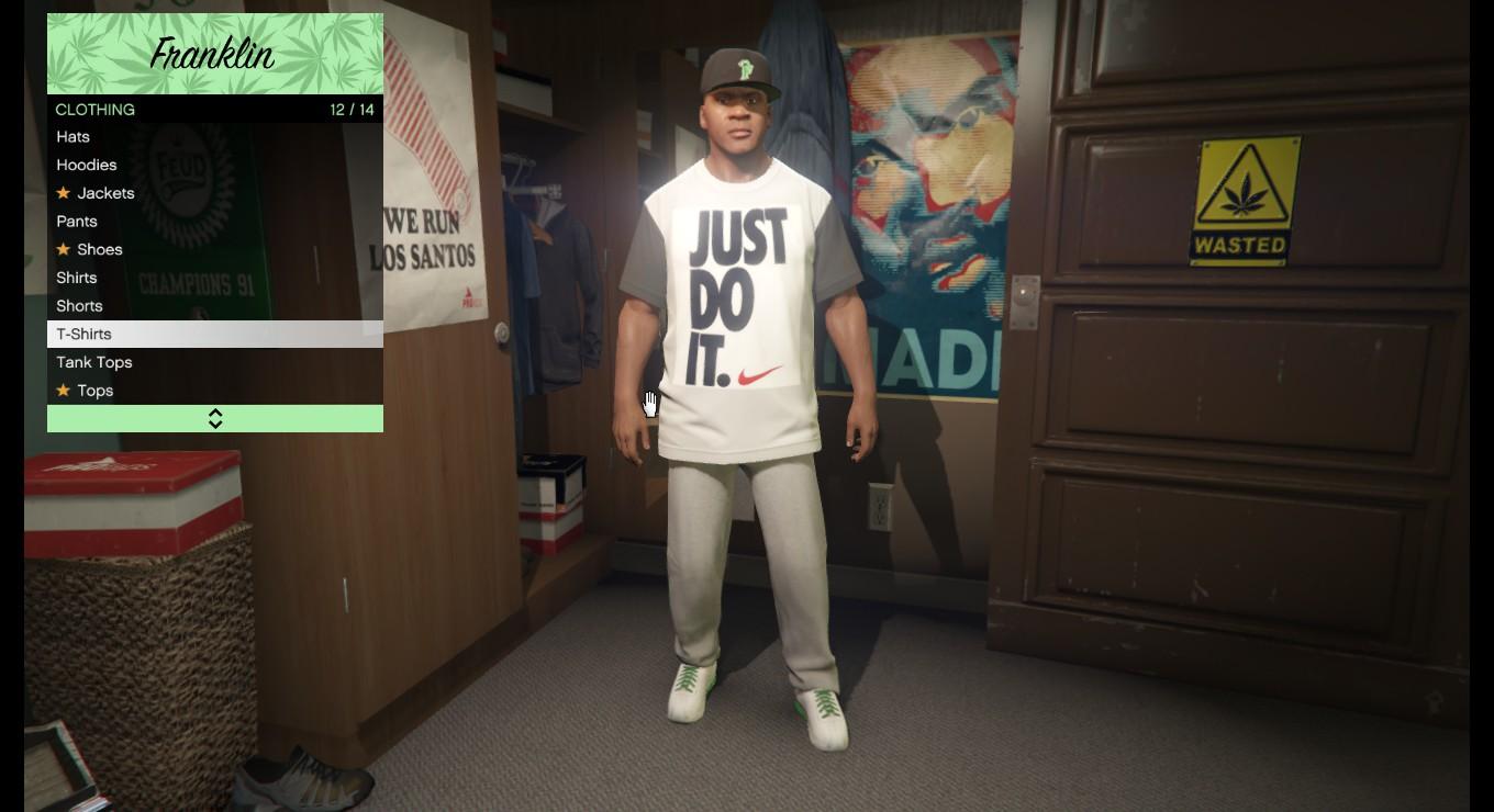 Franklin Just Do It Shirt (Shia Labeuf) - GTA5-Mods.com