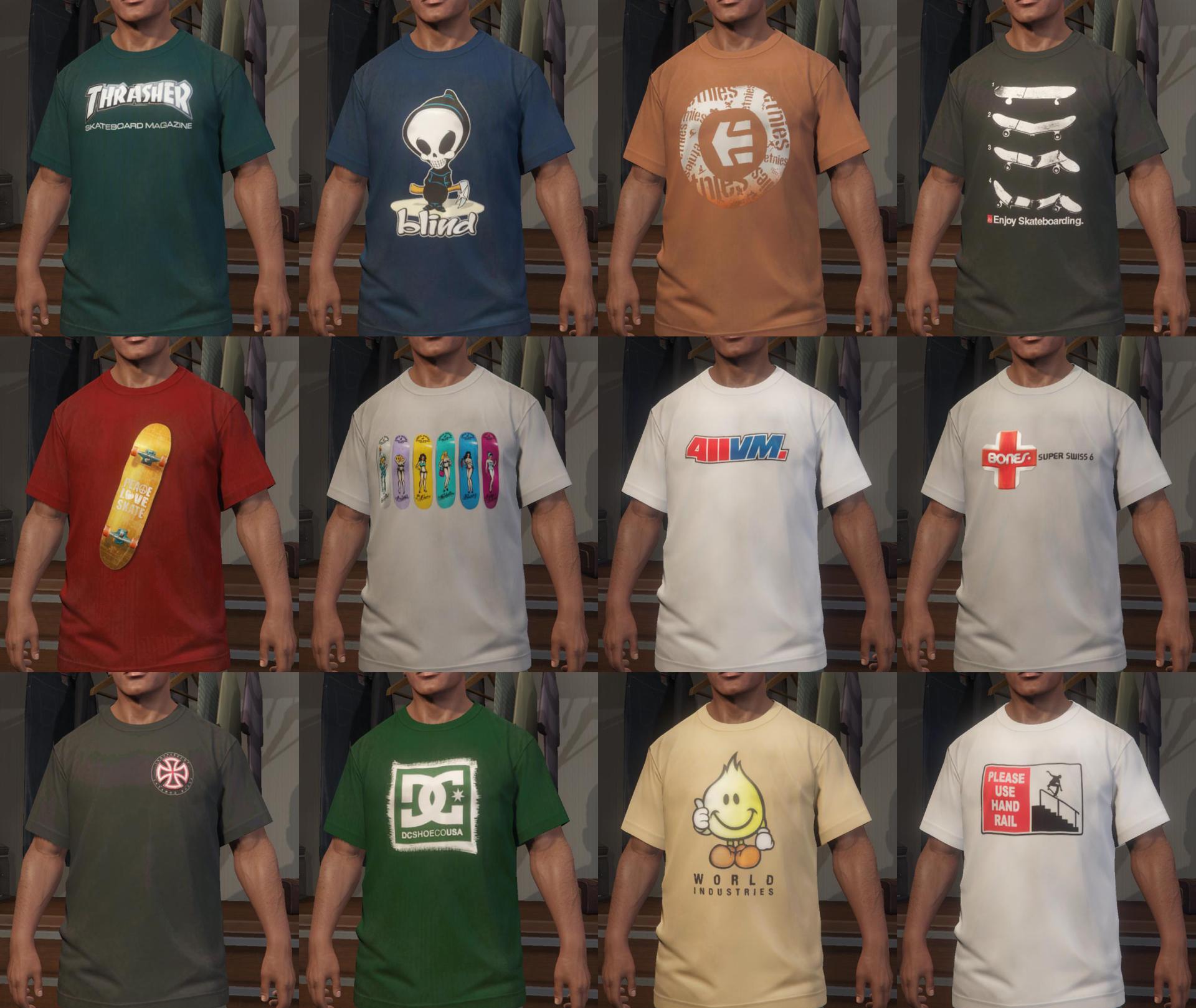Franklin - Pack Shirts - Skate - GTA5-Mods.com