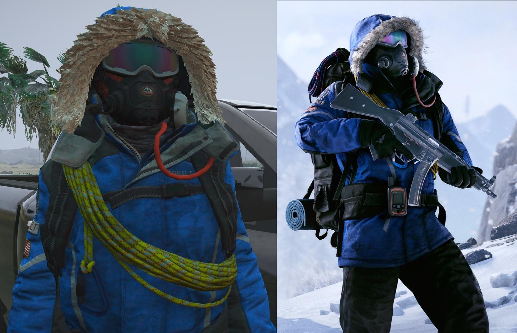 Full body Arctic suit from Rust for MP Male 