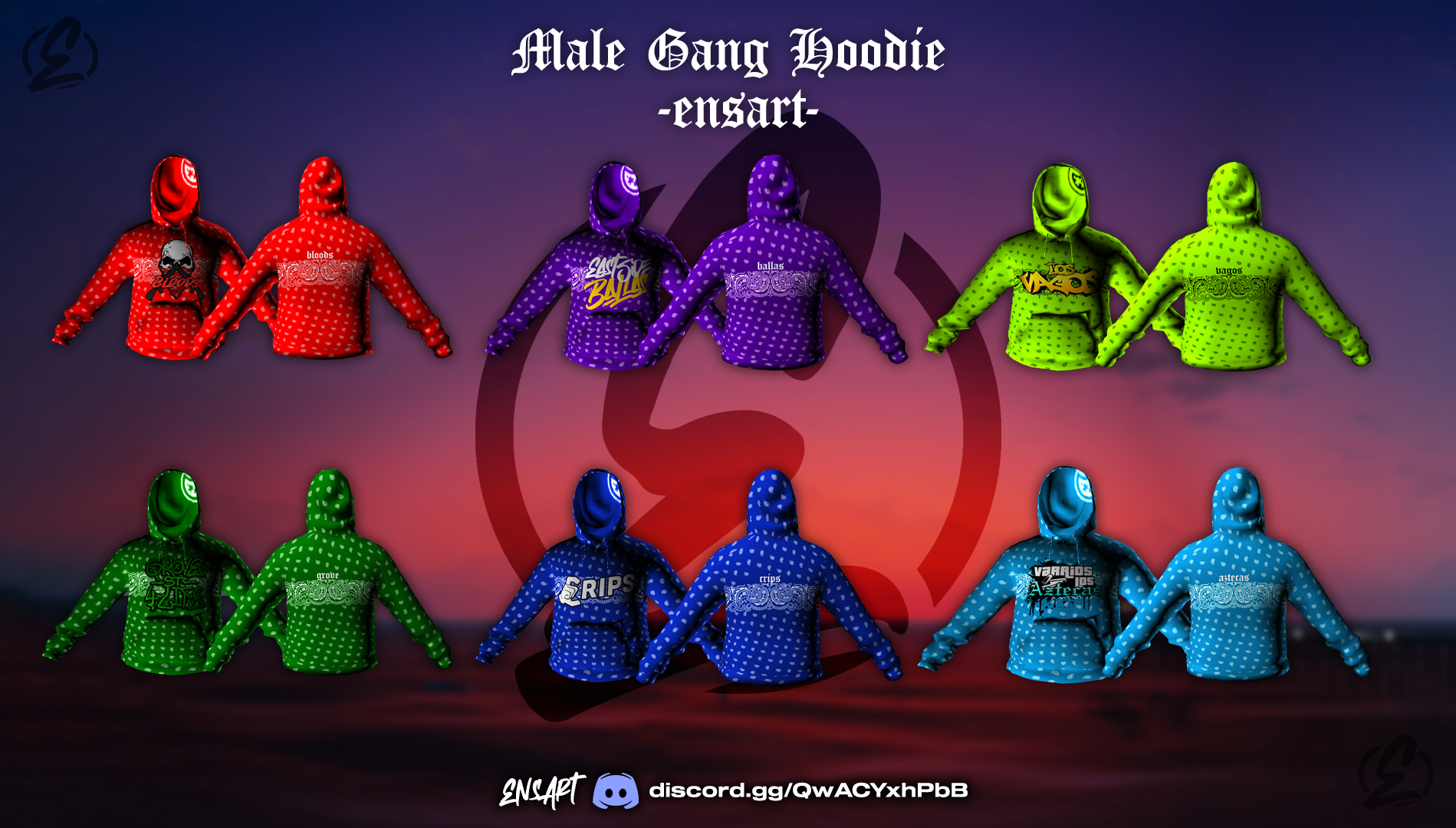 Gang Hoodie Jacket for MP Male - GTA5-Mods.com