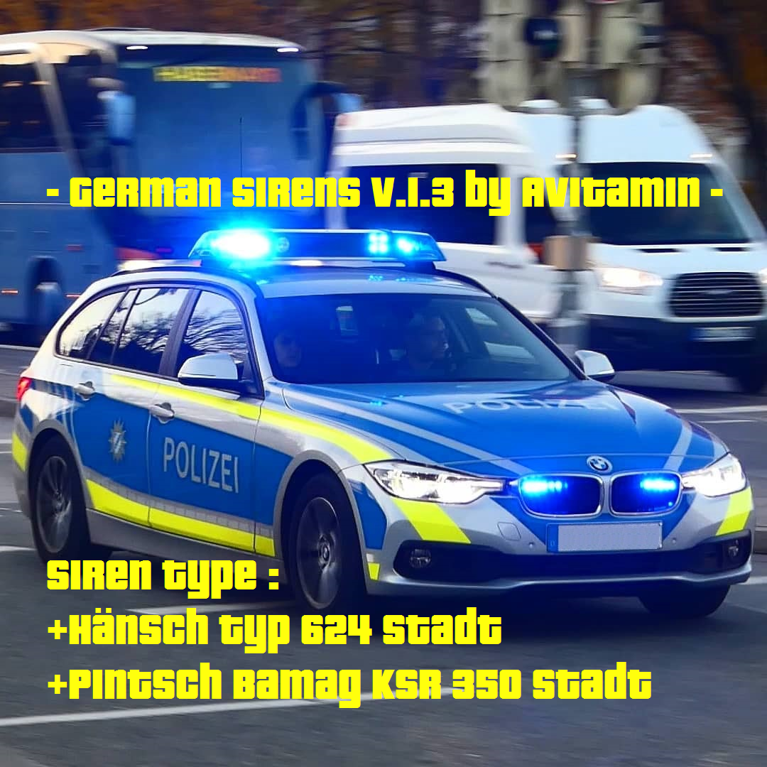 Deutsche Polizei Sirene/German Police Siren - Audio Modifications