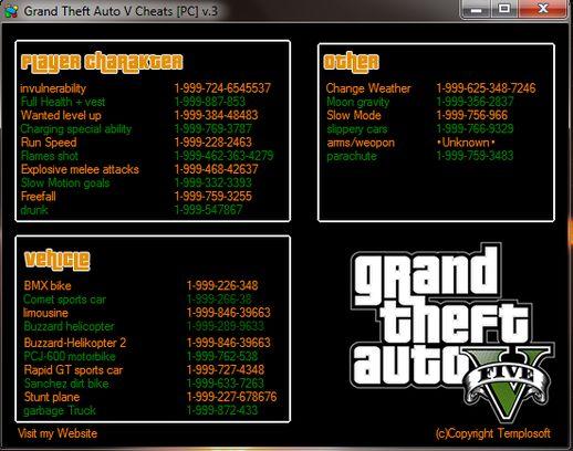 gta 5 cheats pc free download