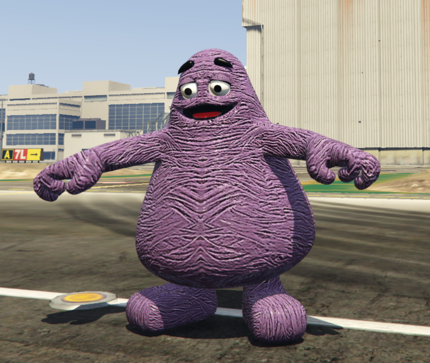 Grimace Shake Add On Ped GTA Mods Com