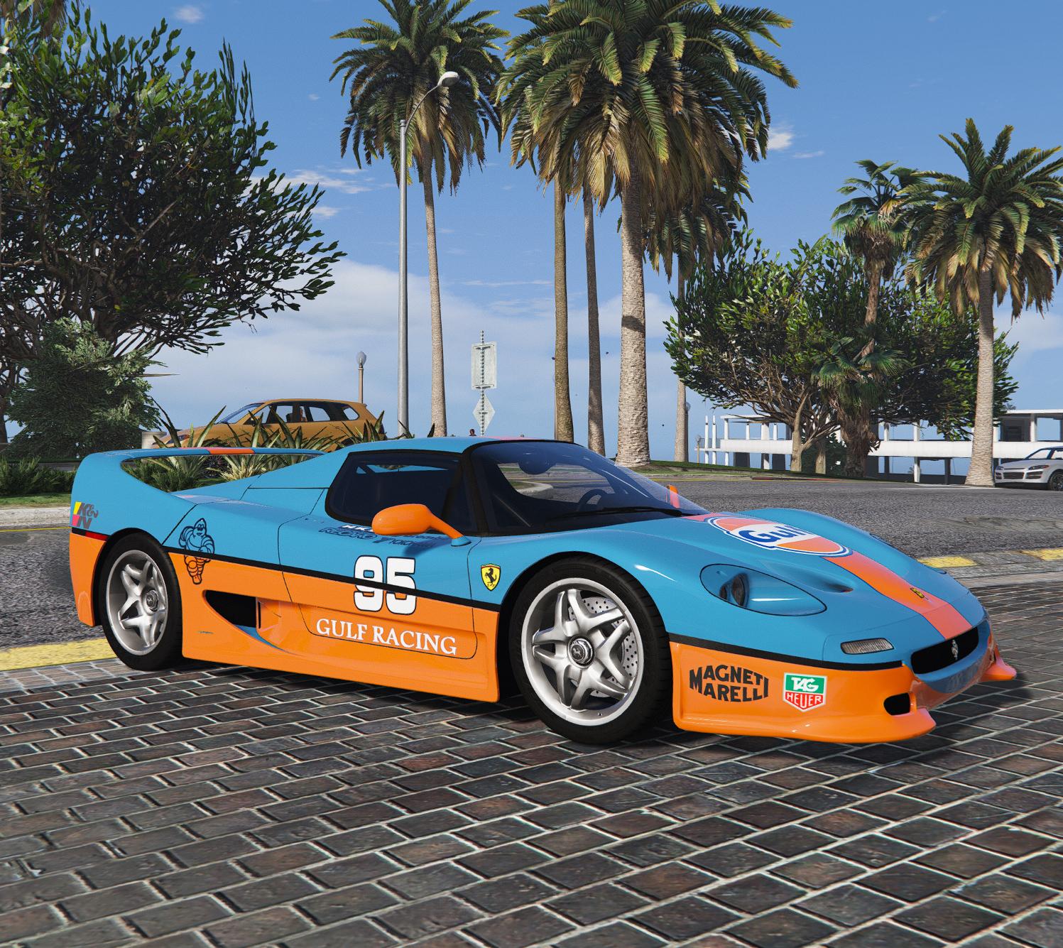 ferrari f50 blue