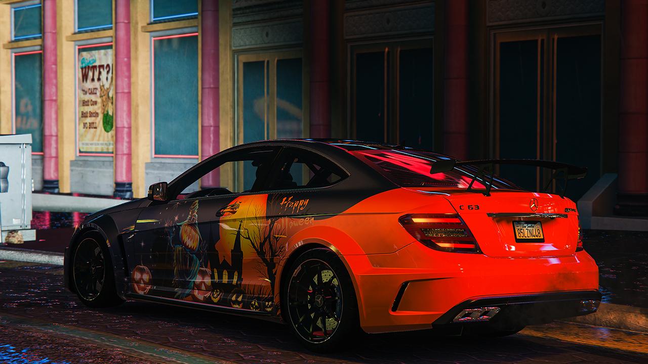 Halloween Paintjob For 2012 C63 Black Series GTA5 Mods Com   99c3c7 Export 1 