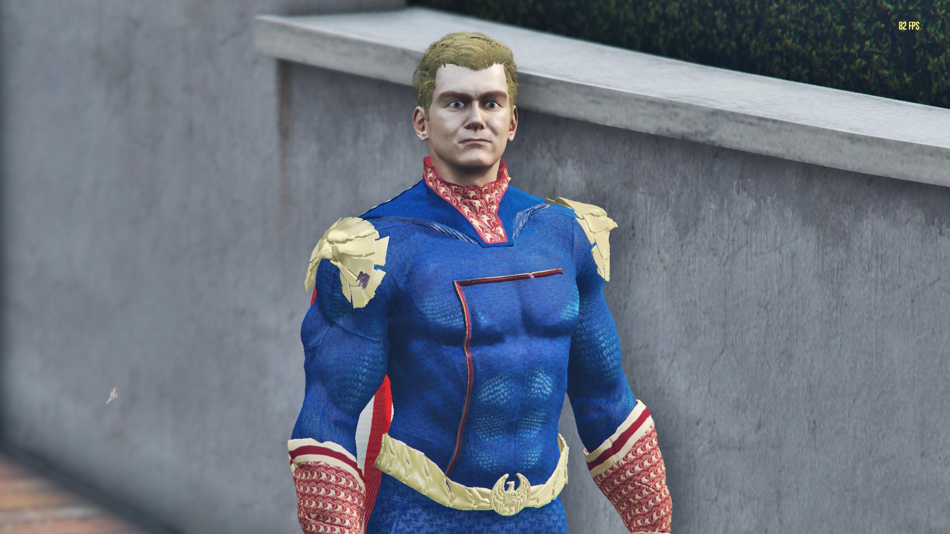 Homelander V1 from THE BOYS W/ Cloth Physics [Add-On Ped] - GTA5-Mods.com