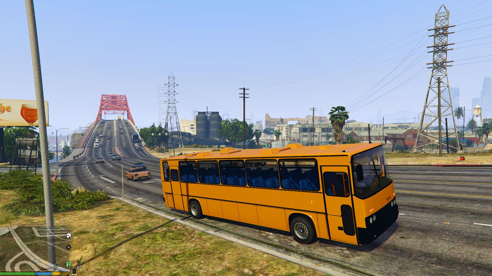 Hungarian bus Ikarus-250 Minecraft Map