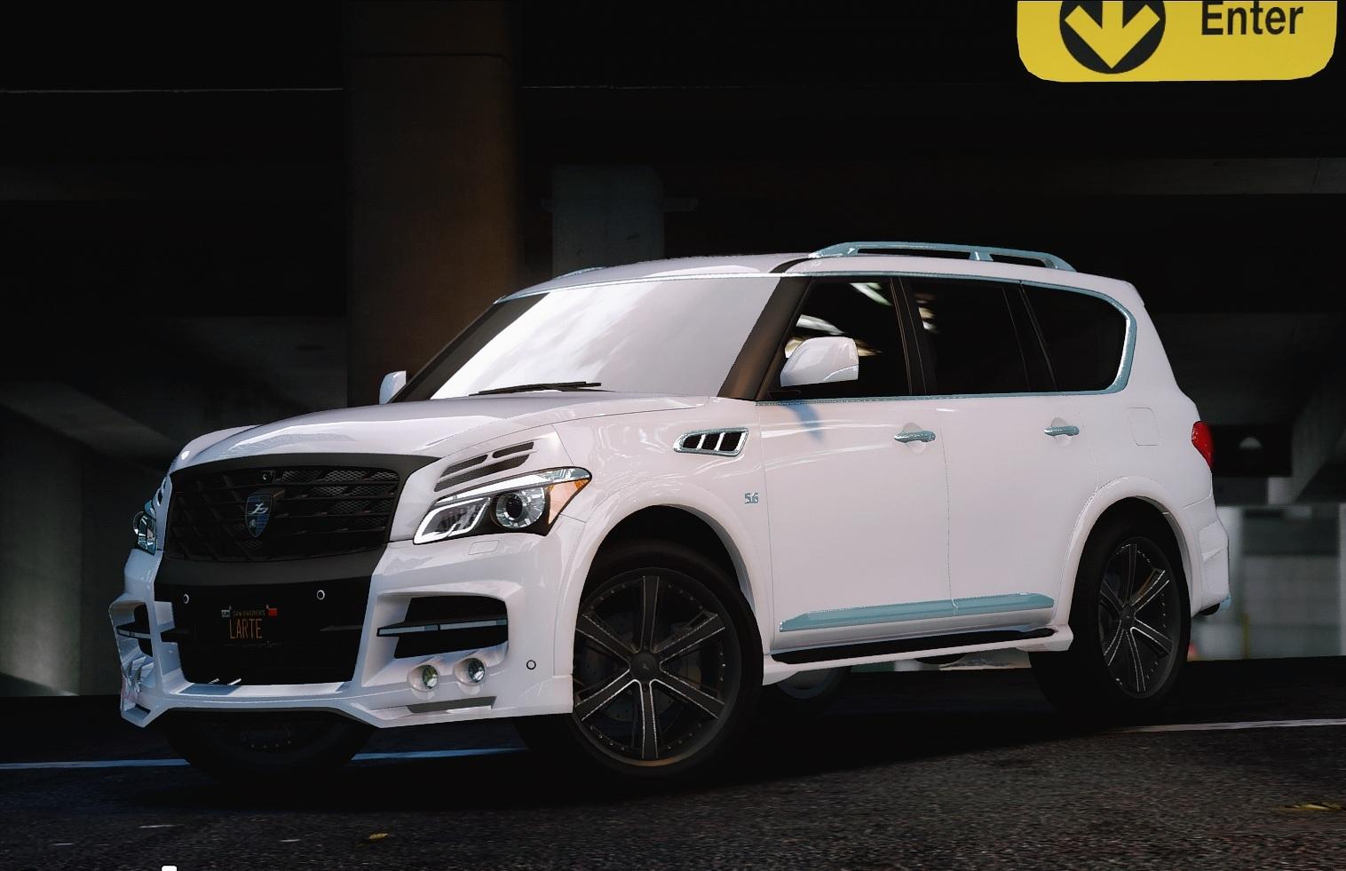 Infiniti QX80 + larte kits [Add-On | Tuning | Wheels] - GTA5-Mods.com