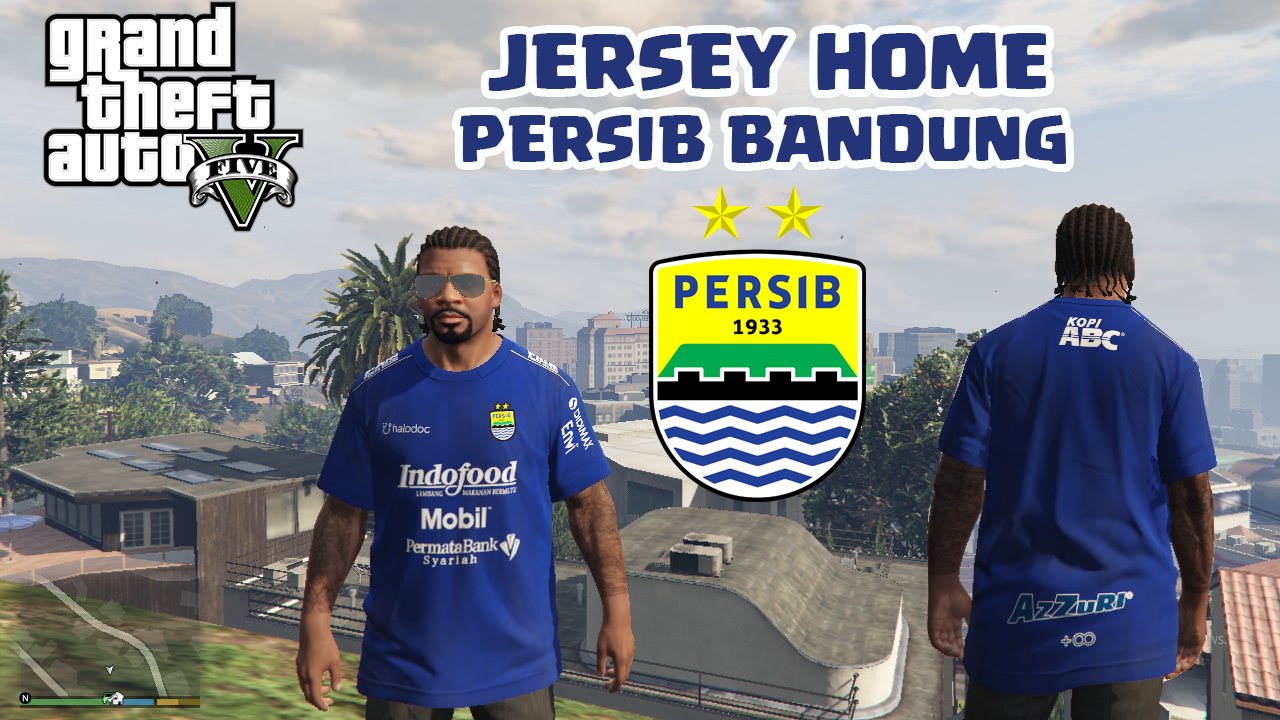 Jersey Home Persib Bandung [ Liga Indonesia 2020 ] - GTA5-Mods.com