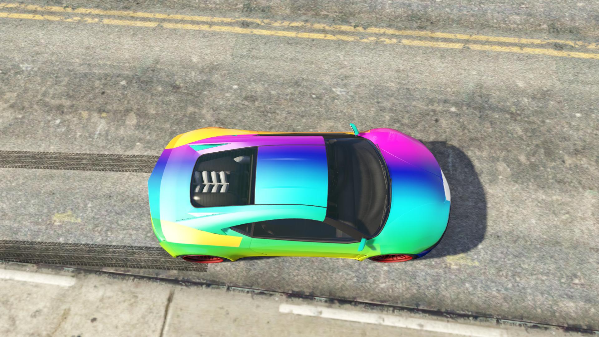 Rainbow car gta 5 фото 14