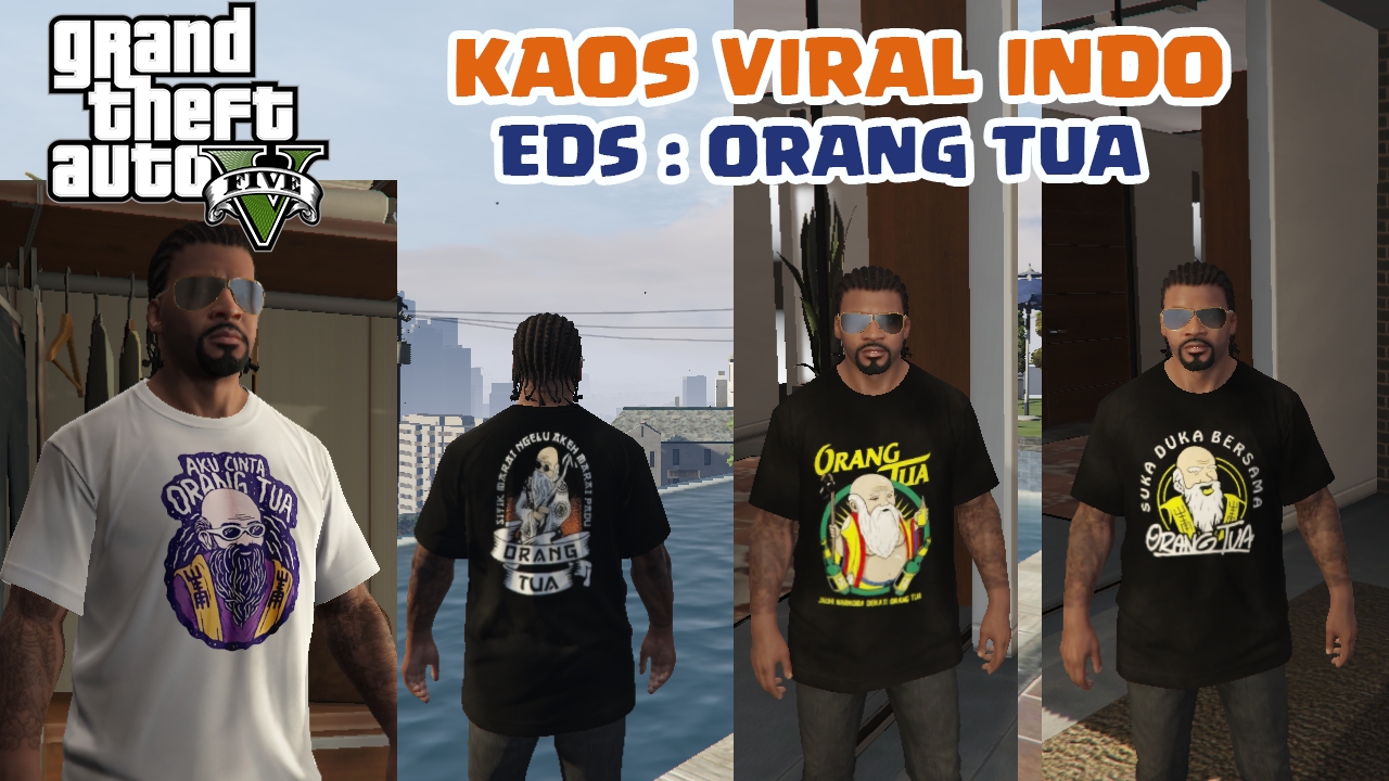  Kaos  Viral Indonesia Edisi Orang  Tua  GTA5 Mods com