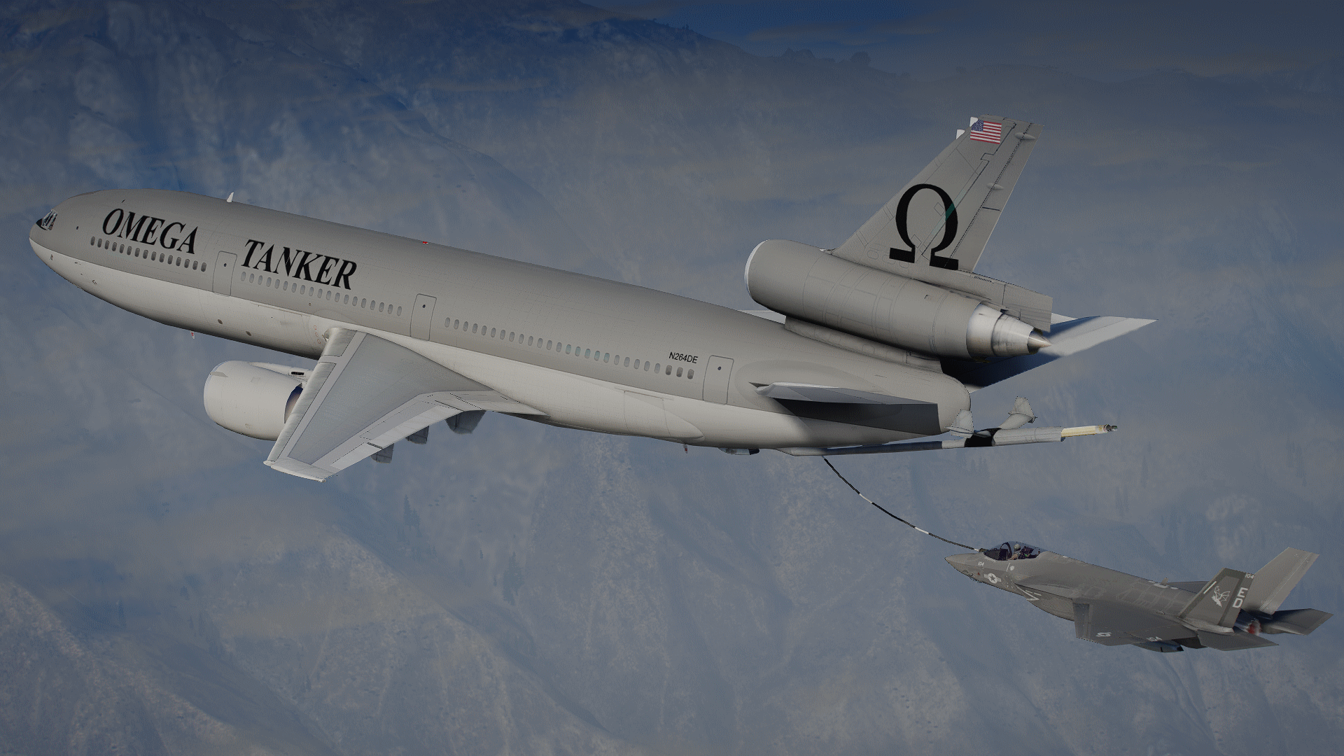 KC 10 Omega Air Refuelling Livery GTA5 Mods