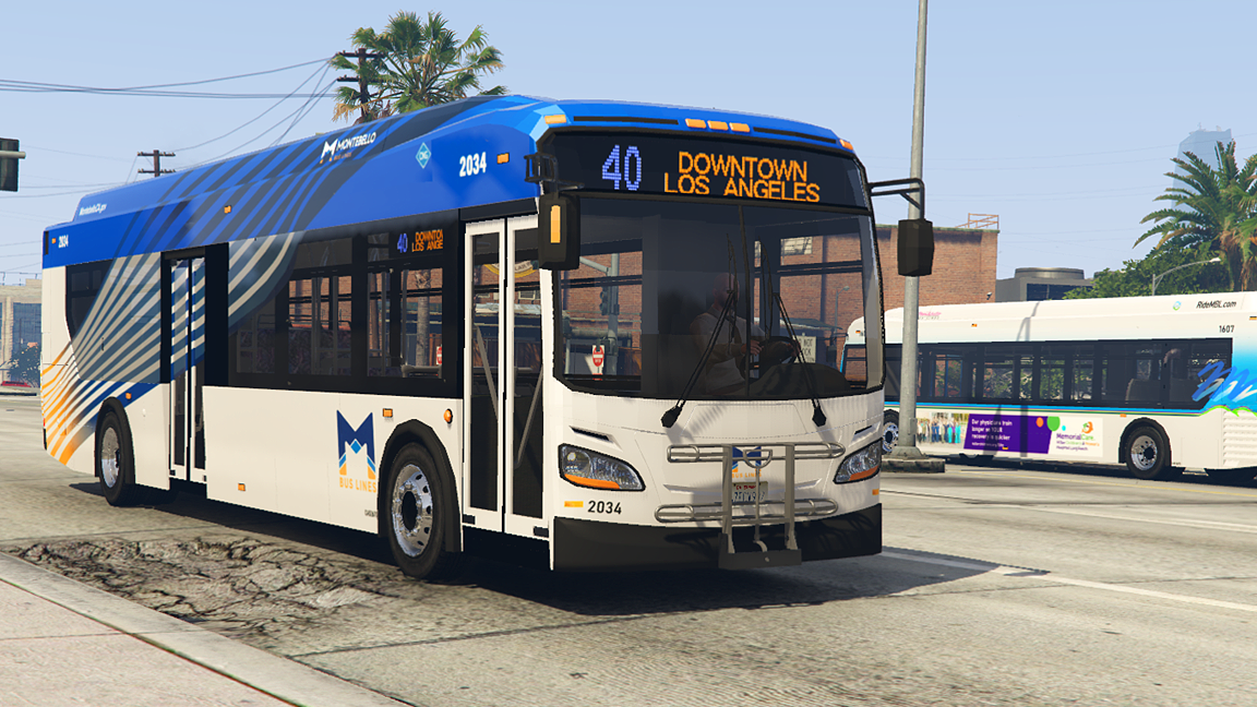 LA Montebello Bus Line 2022 Livery for New Flyer Xcelsior XD40 - GTA5 ...