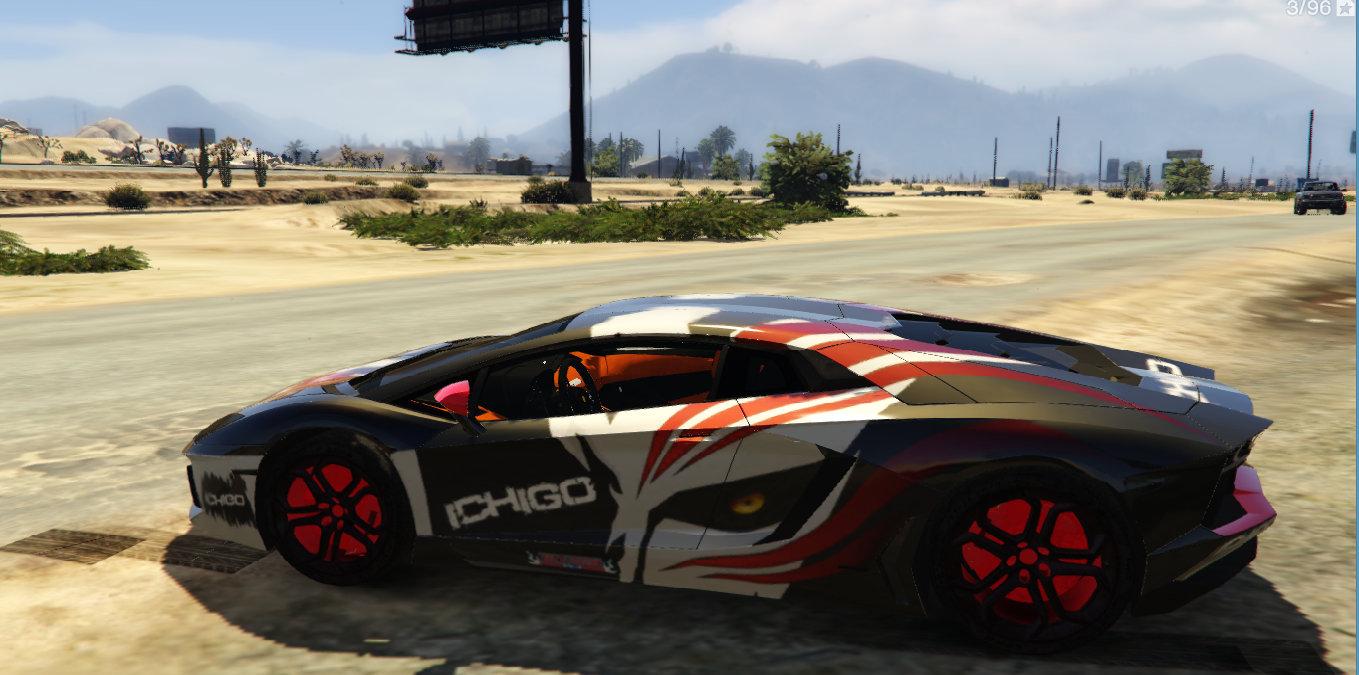 Lamborghini Aventador Paintjob - Itasha Ichigo - GTA5-Mods.com