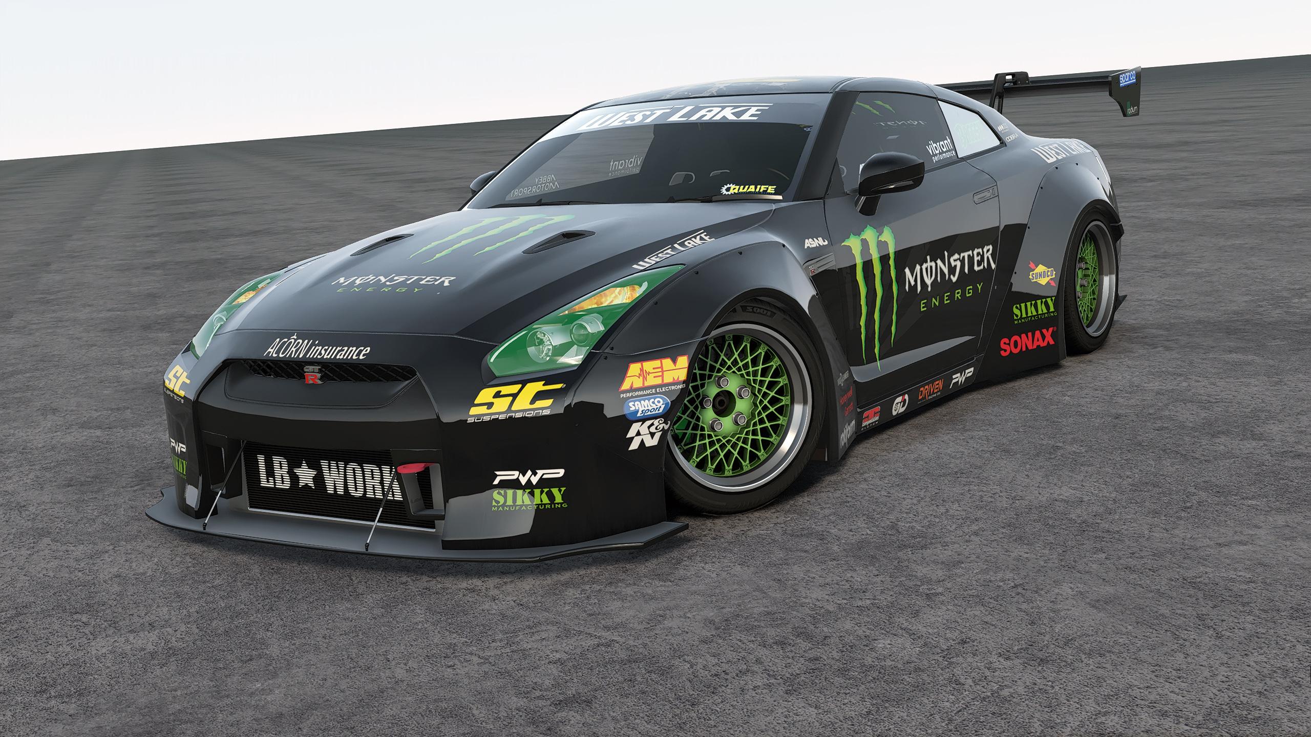 Liberty Walk Nissan GT-R]Monster Energy livery - GTA5-Mods.com