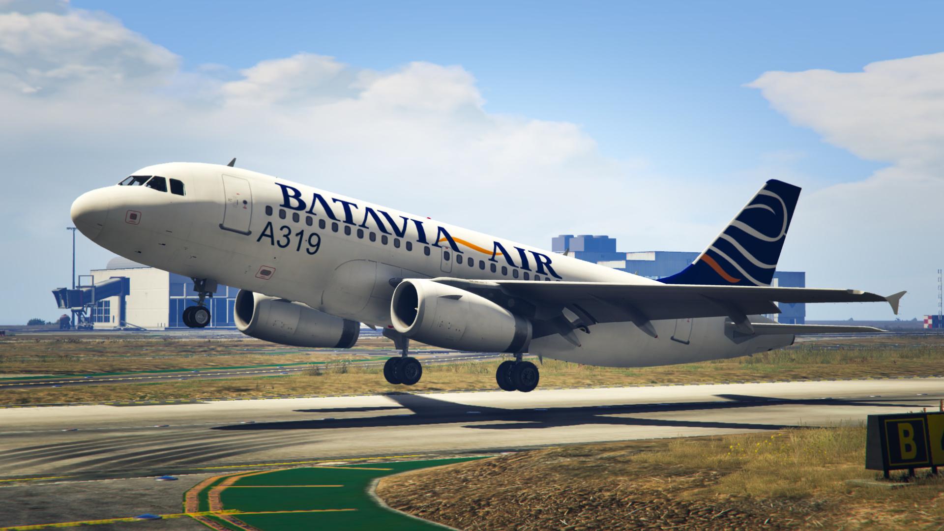 Livery Batavia Air Pk Yyc Airbus A319 Gta5 Mods Com