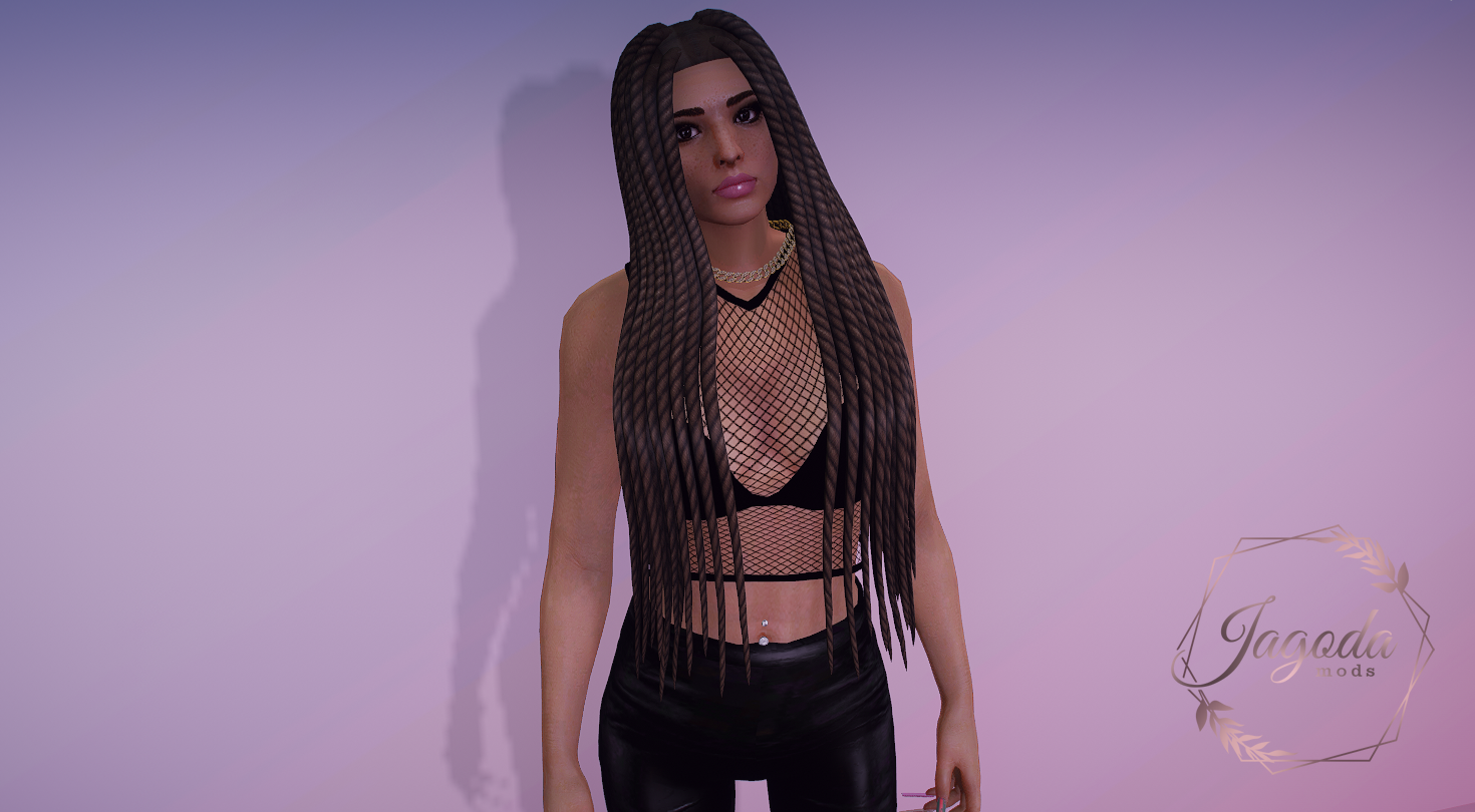 Long Braids Hairstyle For Mp Female Gta5 