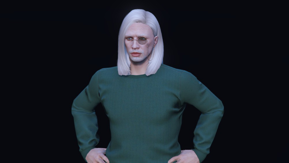 Long Sleek Hair For Mp Male Gta5