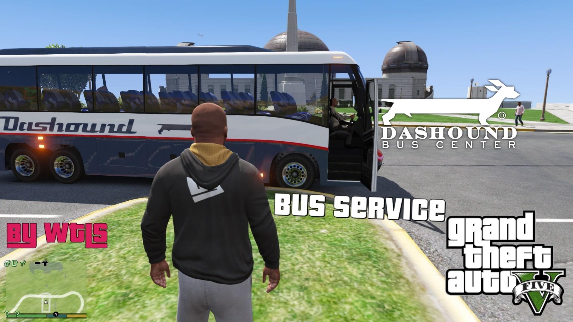 Long Travel Bus Service (ride as client) - GTA5-Mods.com