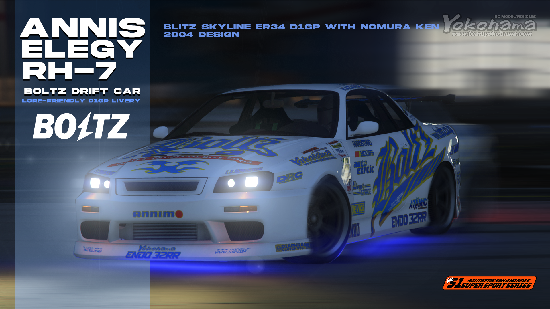 Lore-Friendly Blitz D1GP Liverys for Annis Elegy RH-7 [Replace] - GTA5 ...