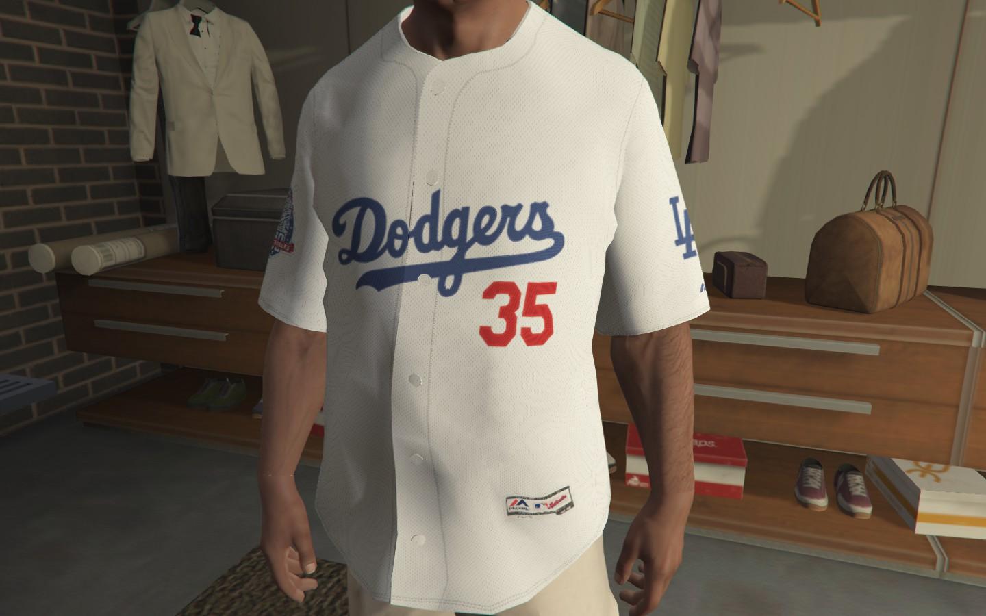 Mp Male  LA Dodgers Jersey - GTA5-Mods.com