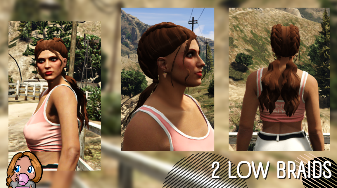 Low Braids For Mp Female Gta Mods Com