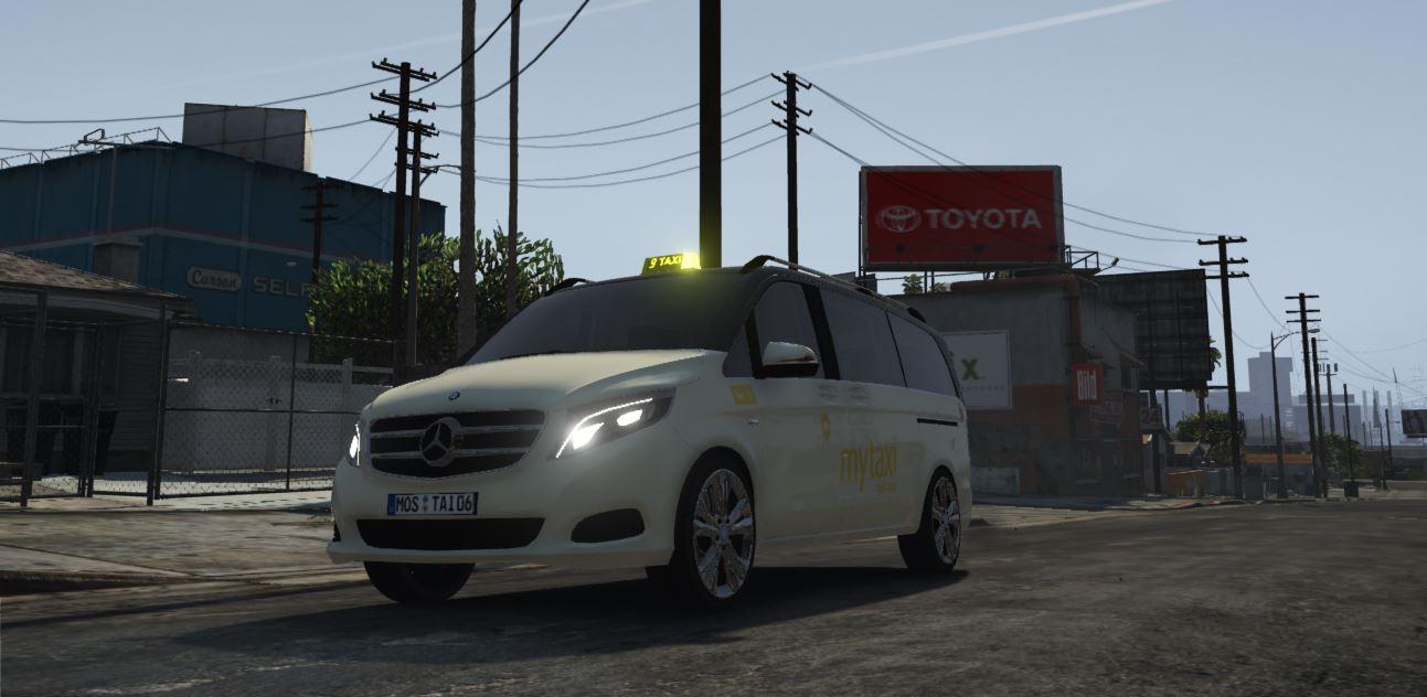 M.B. V-Class German Taxi (Paintjob / extra Handling) - GTA5-Mods.com