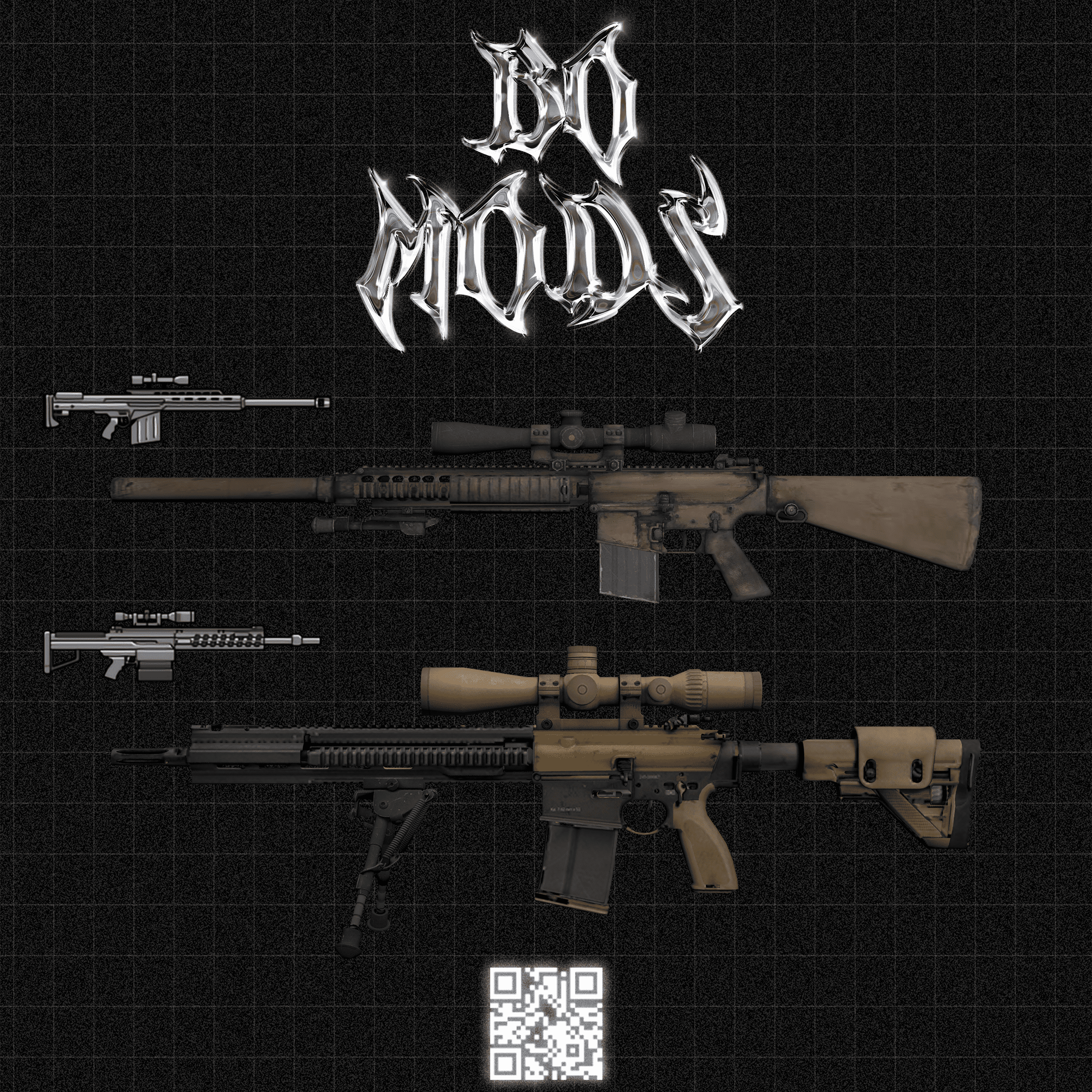 M110 and G28 sniper rifles(MK1 MK2) [Replace / FiveM / Rage MP