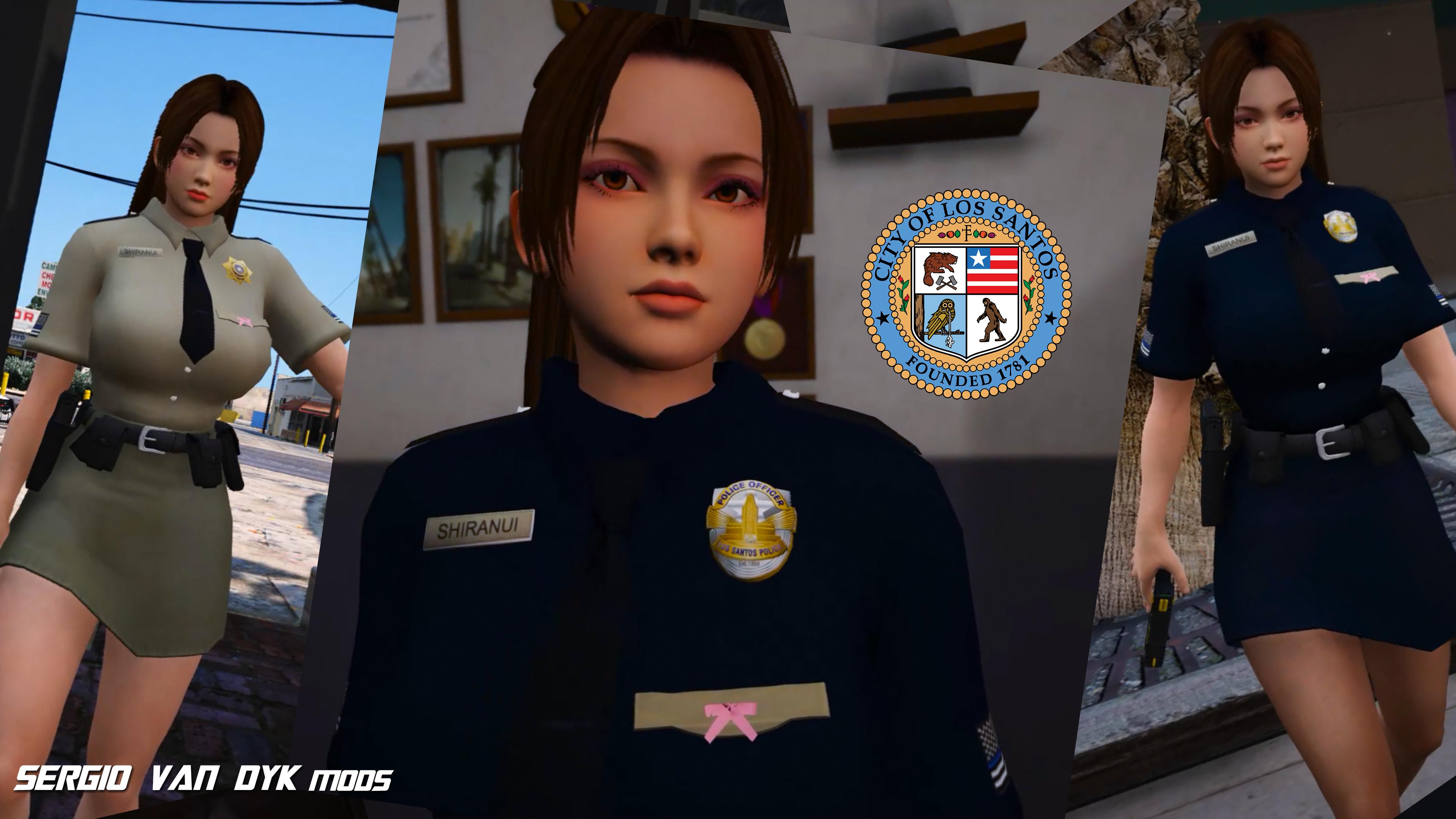 Mai Shiranui - Jill Valentine - Police Officer - Sheriff [Replace 