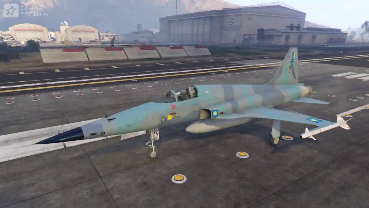 Livery for F-5E, Malaysia, Thailand, South Vietnam, USAF - GTA5-Mods.com