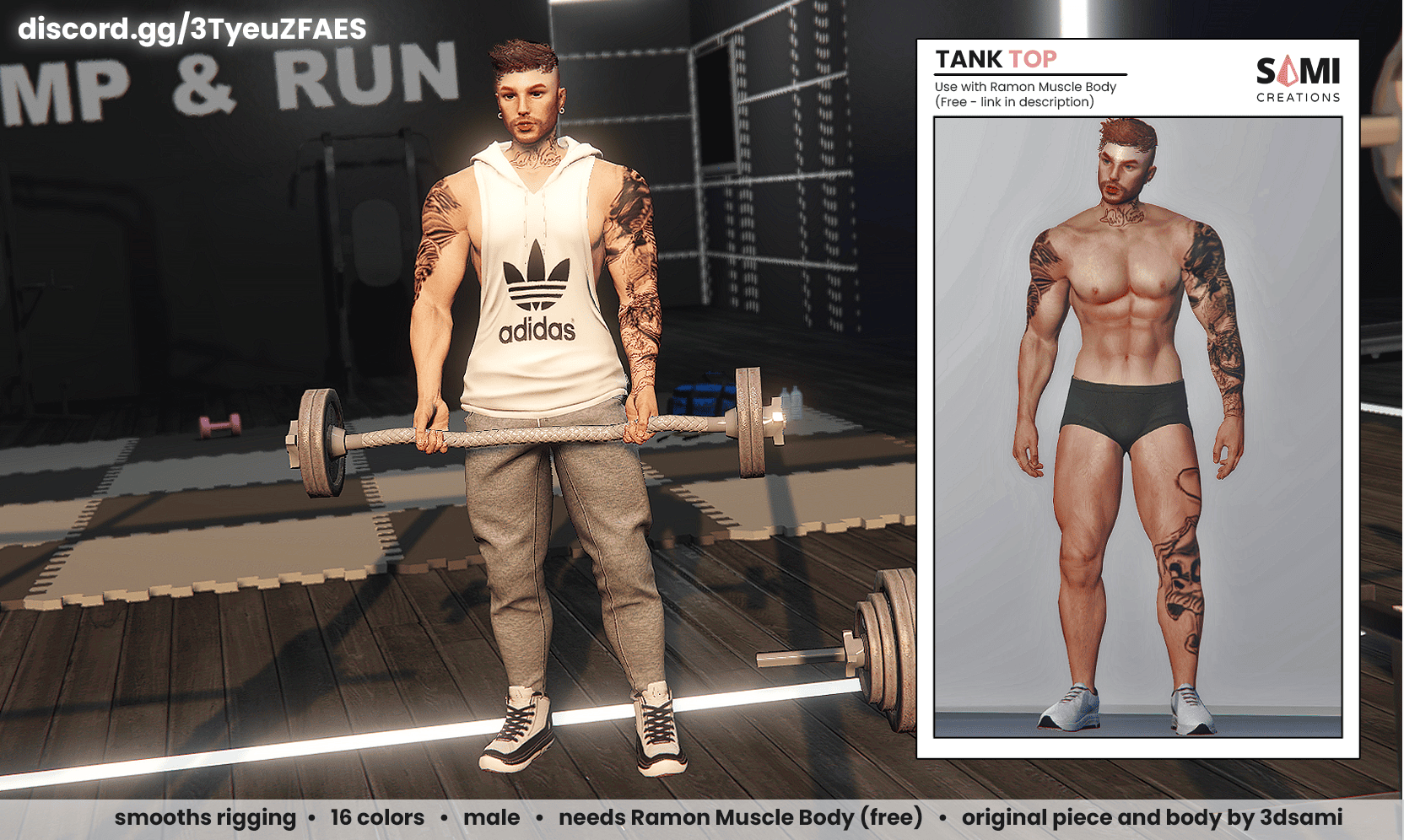 Male Tank Top (Muscle Body) - GTA5-Mods.com