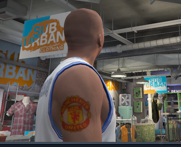 football shirt back tattoo