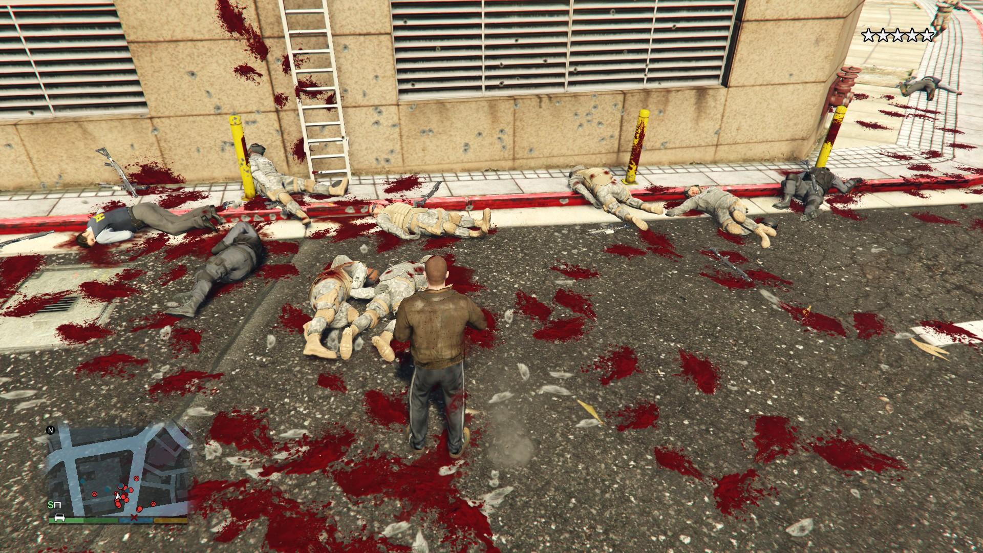 Blood and gore for gta 5 фото 30