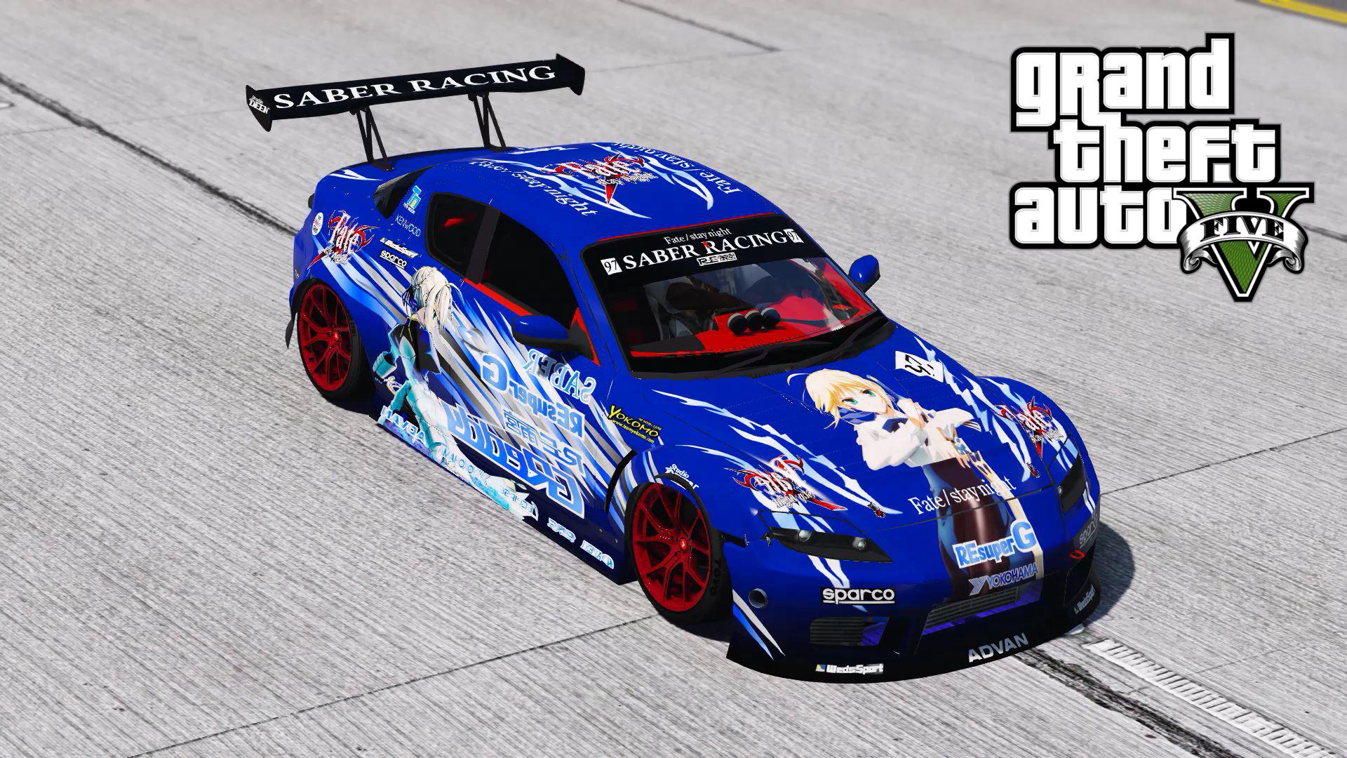 痛車 Mazda RX-8 Mad Mike Itasha Livery Pack - GTA5-Mods.com