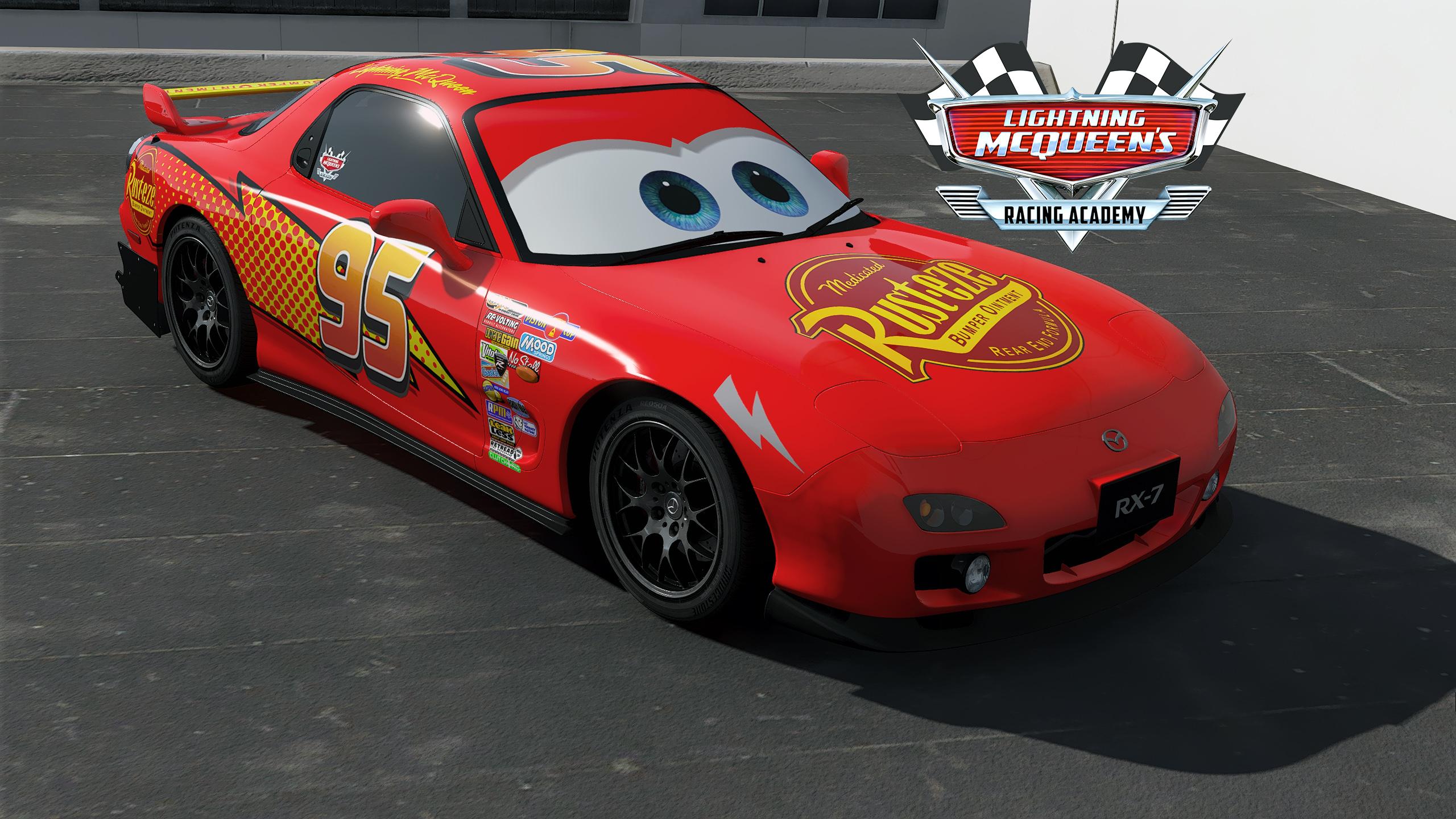 Mazda RX7 Spirit R (FD3S)]Lightning McQueen livery 