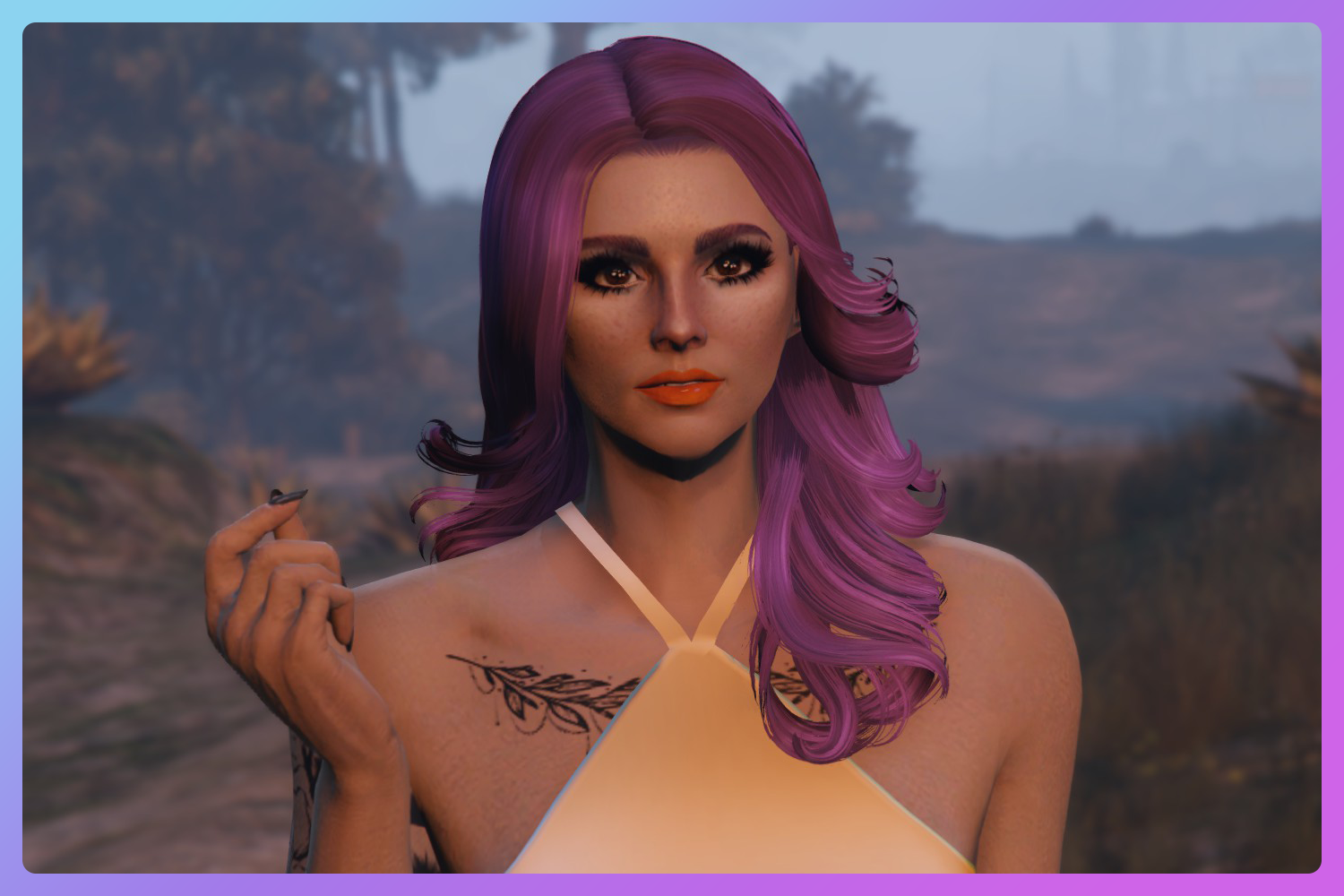 Medium Curled Hairstyle For MP Female GTA Mods Com