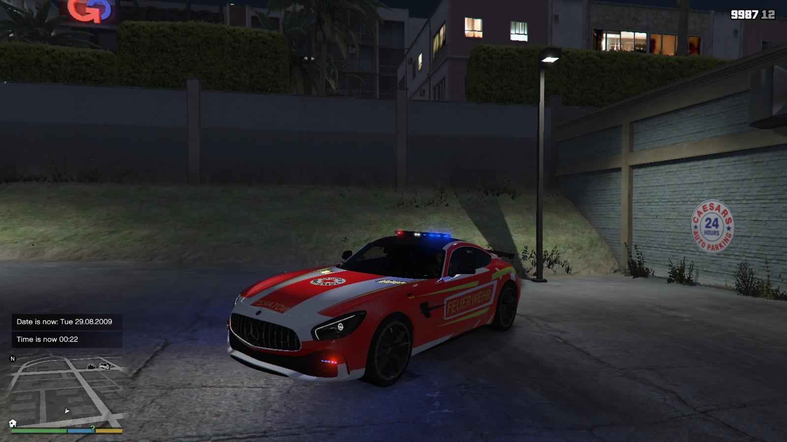 MercedesAMG GTR livery Feuerwehr / NEF / German GTA5