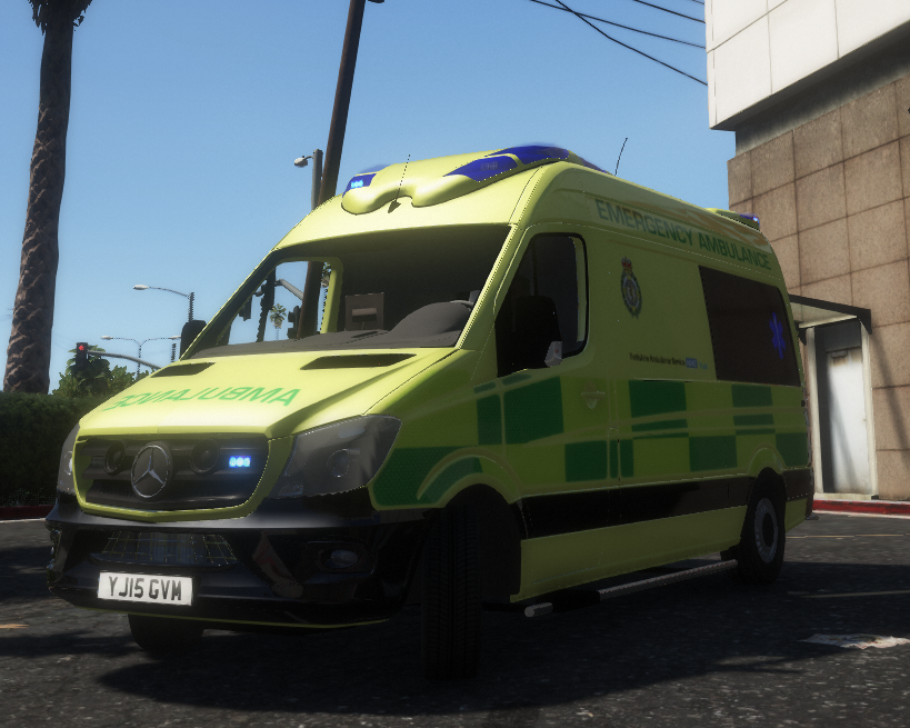 Mercedes Benz Sprinter - West Yorkshire Ambulance Paintjob - GTA5-Mods.com