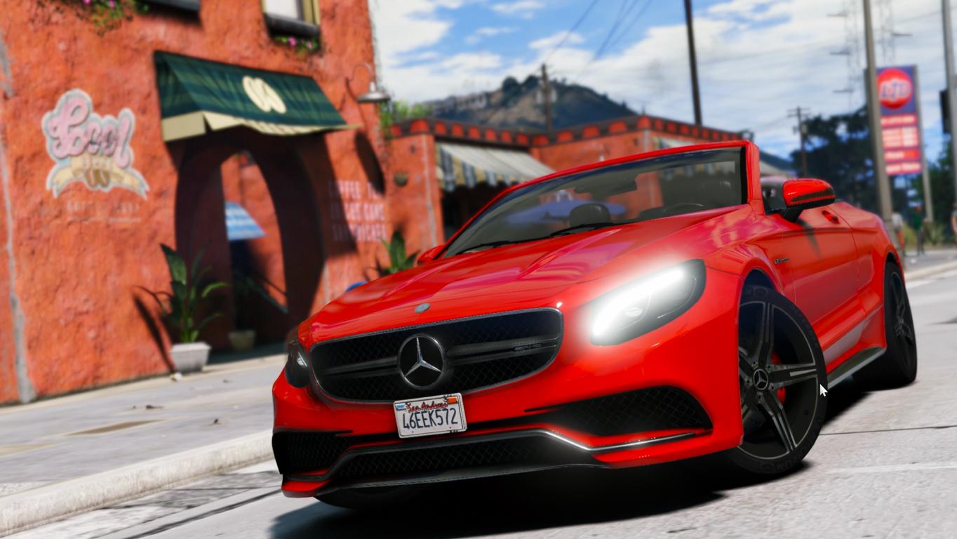 Mercedes S63  AMG Cabriolet Replace GTA5 Mods  com