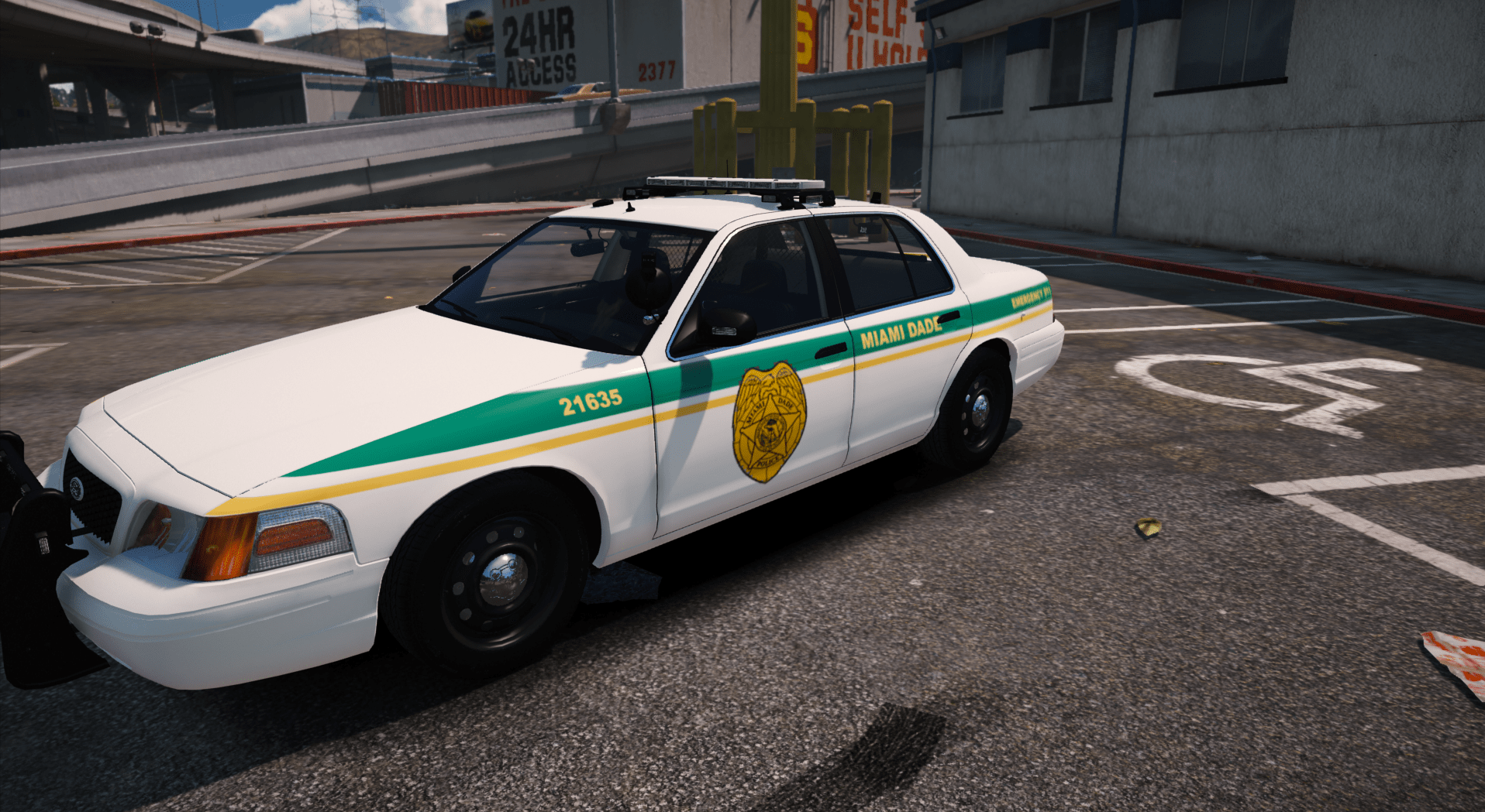 Miami Dade Ford Crown Victoria Police Interceptor 2010 Gta5 4872