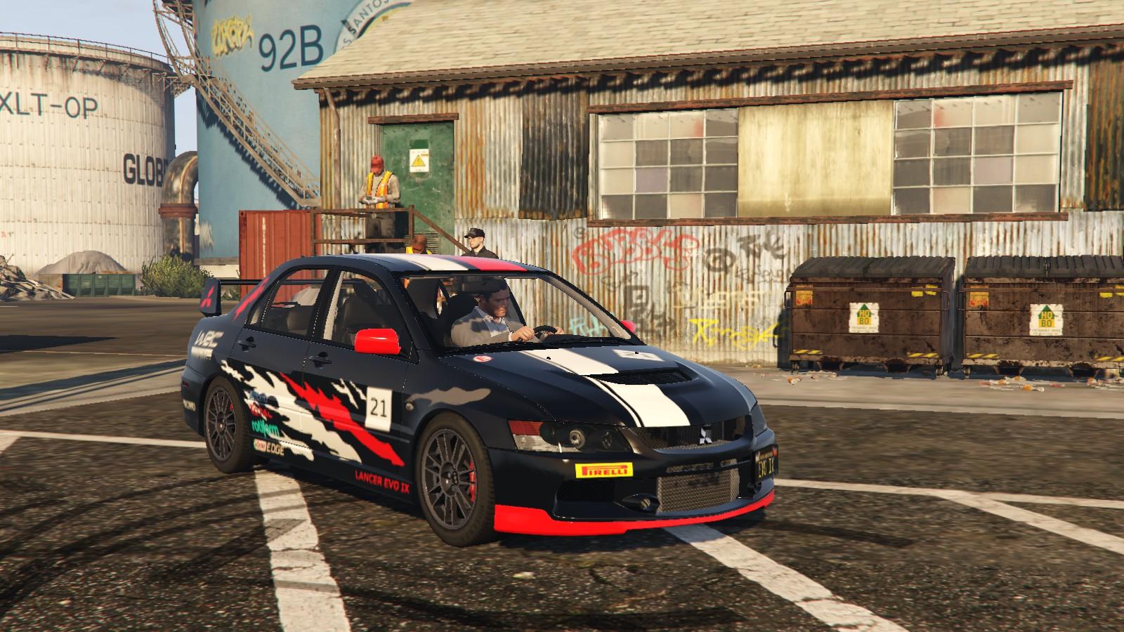 Mitsubishi Lancer Evo IX livery - Tuner / WRC Rally Design - GTA5-Mods.com