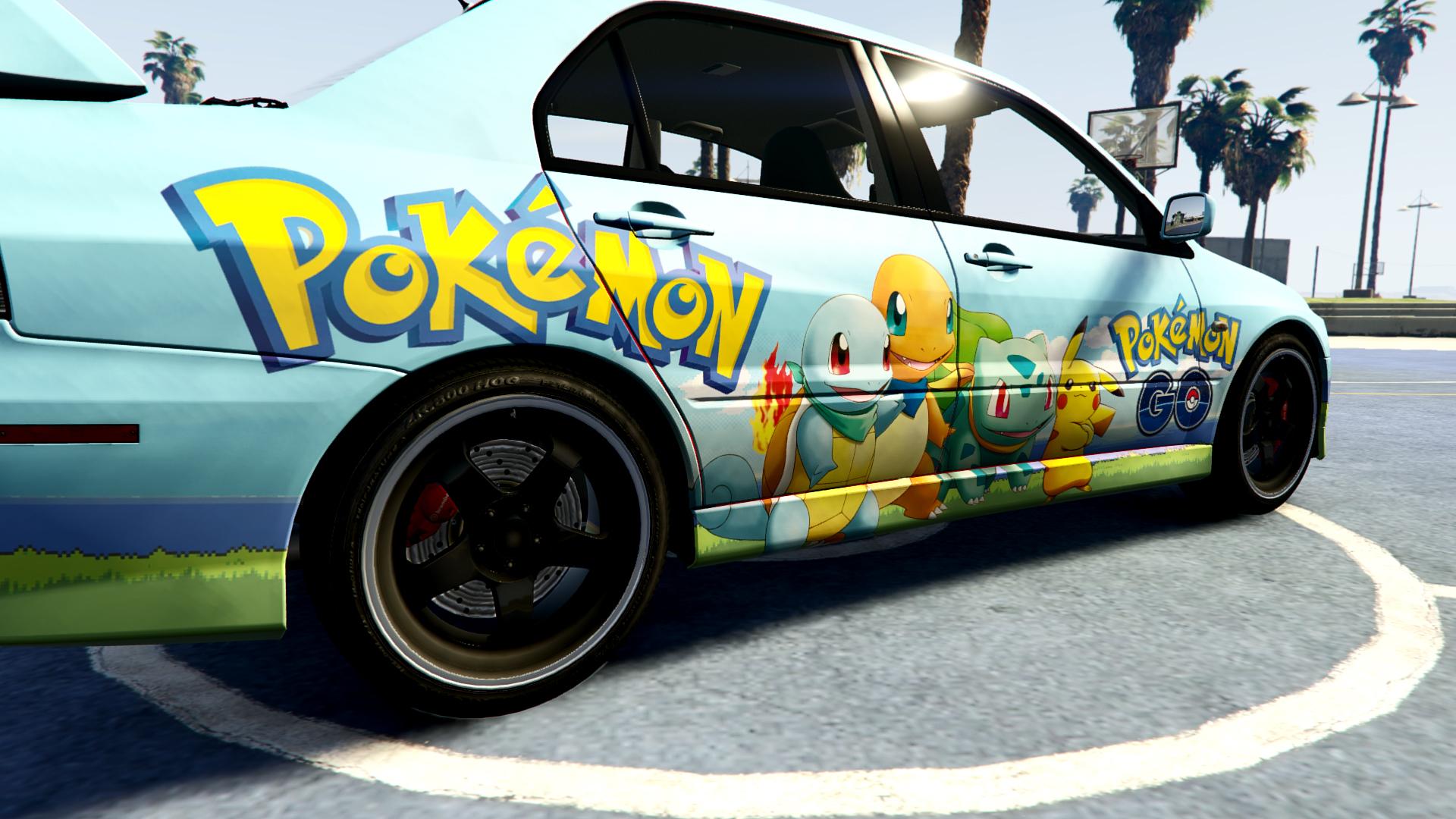 Mitsubishi Lancer Evolution Pokémon GO Livery - GTA5-Mods.com